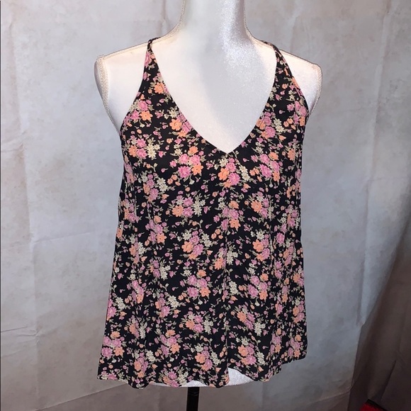 Racer Back Type Blouse “Blu Moon” Floral Blouse - Picture 1 of 6